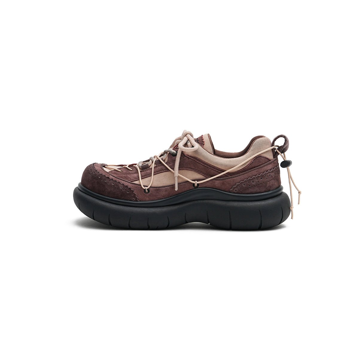 Women's Brogue - Detail Chunky Platform Sneakers – Cage Lace Winter Shoes