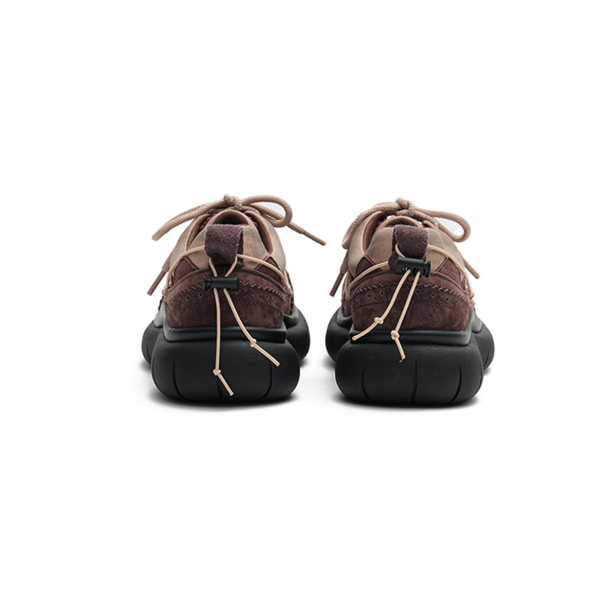 Women's Brogue - Detail Chunky Platform Sneakers – Cage Lace Winter Shoes