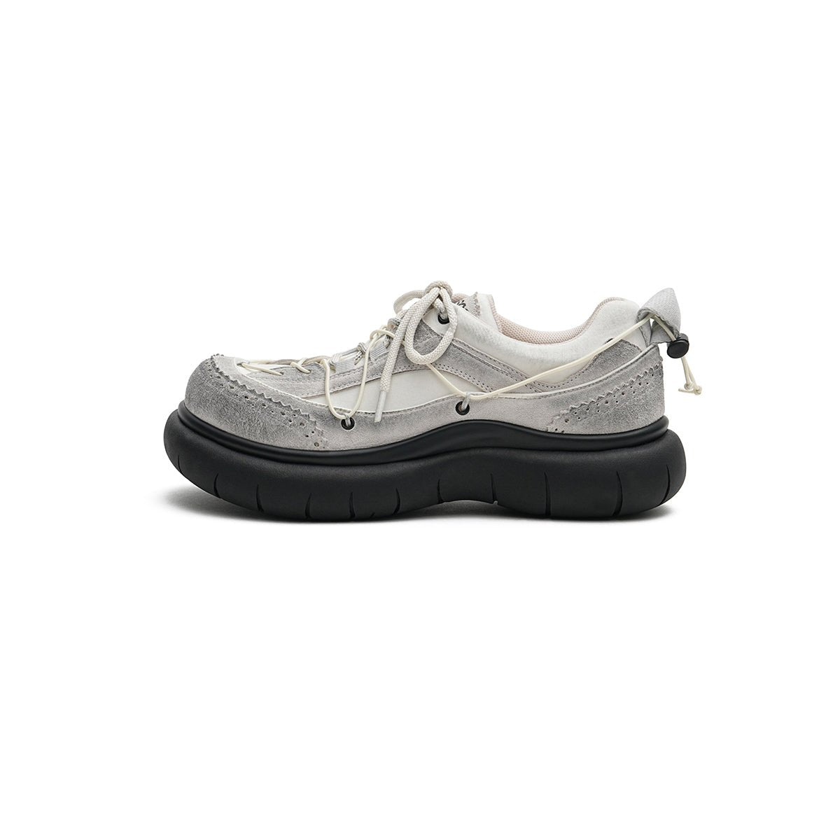 Women's Brogue - Detail Chunky Platform Sneakers – Cage Lace Winter Shoes