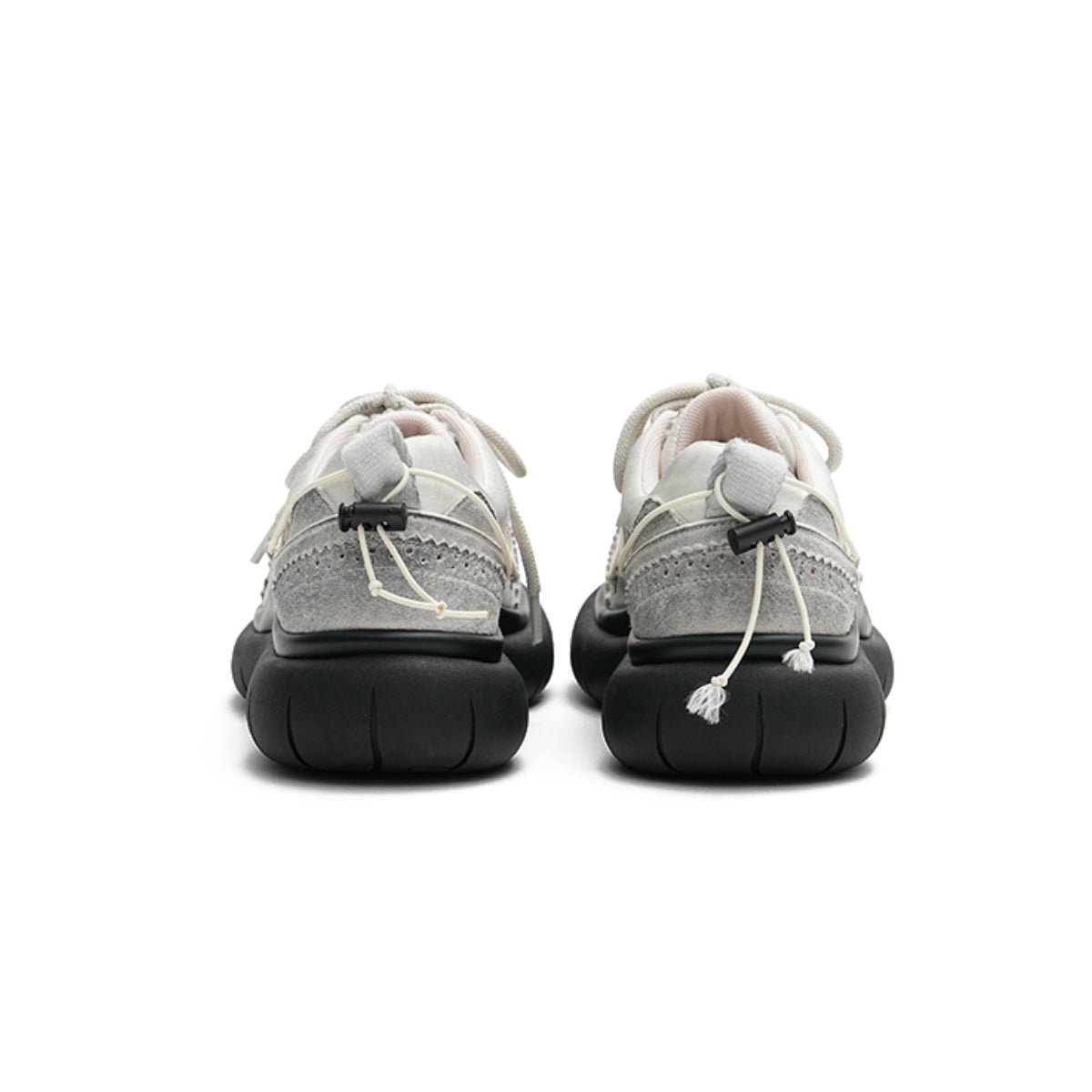 Women's Brogue - Detail Chunky Platform Sneakers – Cage Lace Winter Shoes