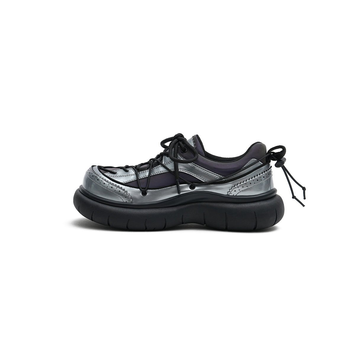 Women's Brogue - Detail Chunky Platform Sneakers – Cage Lace Winter Shoes