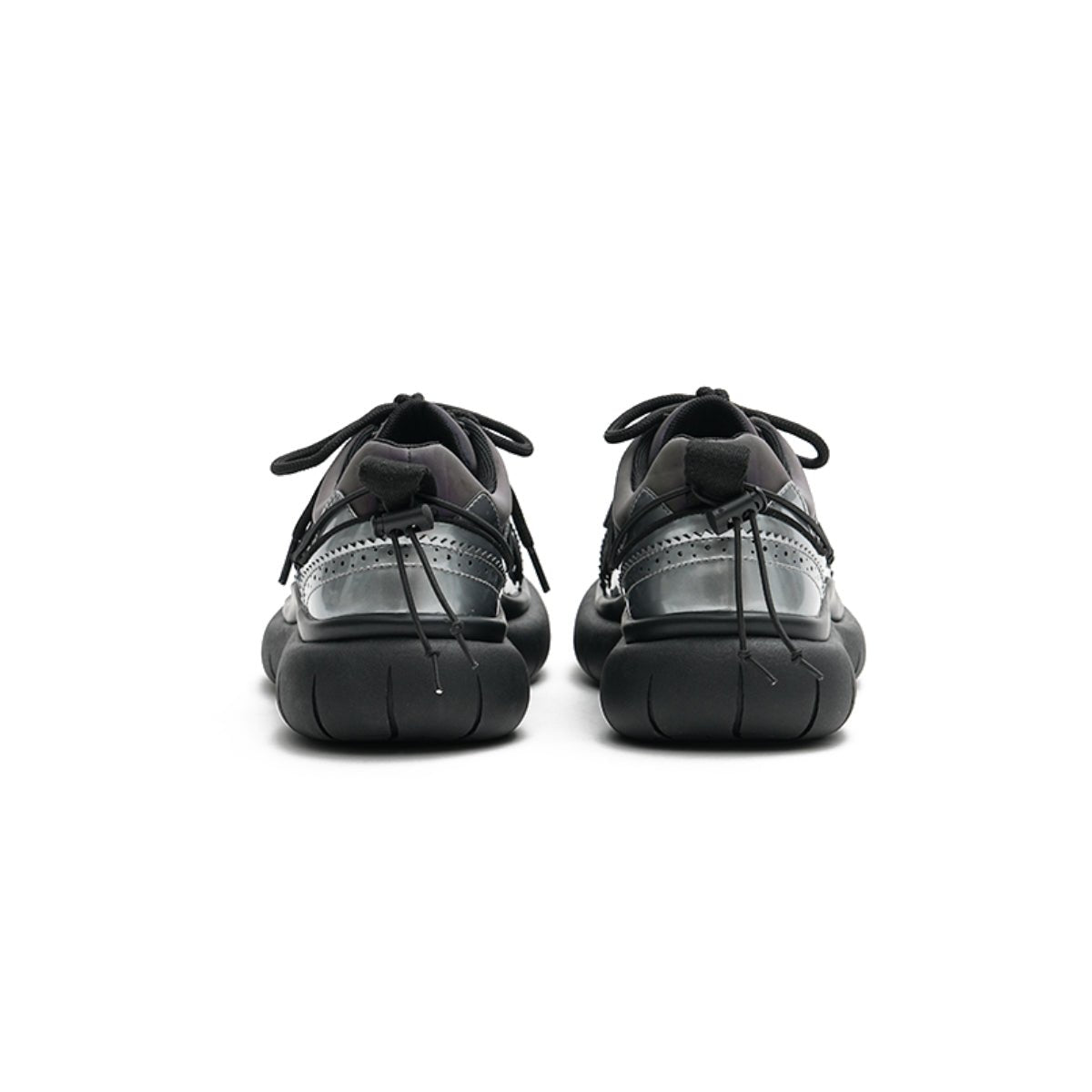 Women's Brogue - Detail Chunky Platform Sneakers – Cage Lace Winter Shoes