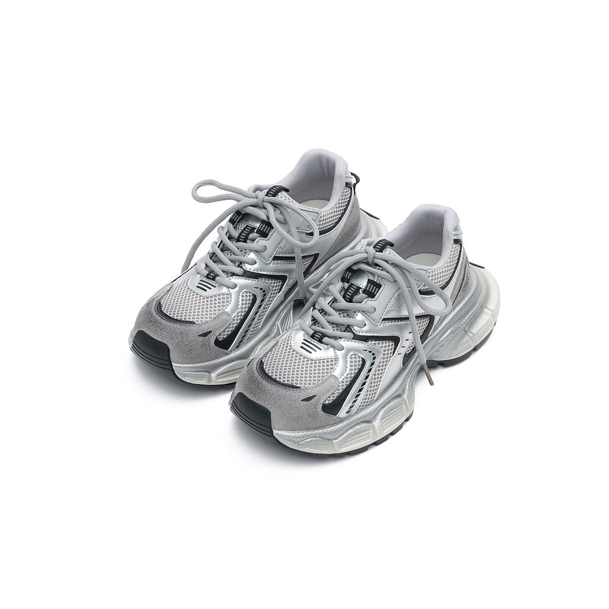 Women's Casually Comfortable Running Shoes – Chunky Technical Mesh Trainers