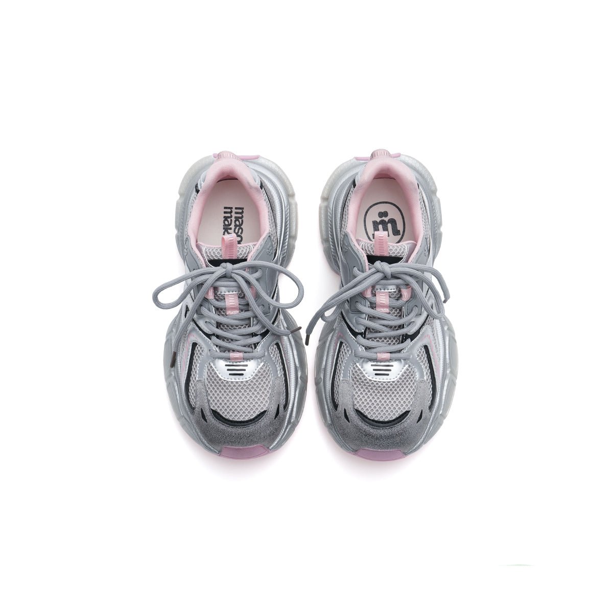 Women's Casually Comfortable Running Shoes – Chunky Technical Mesh Trainers