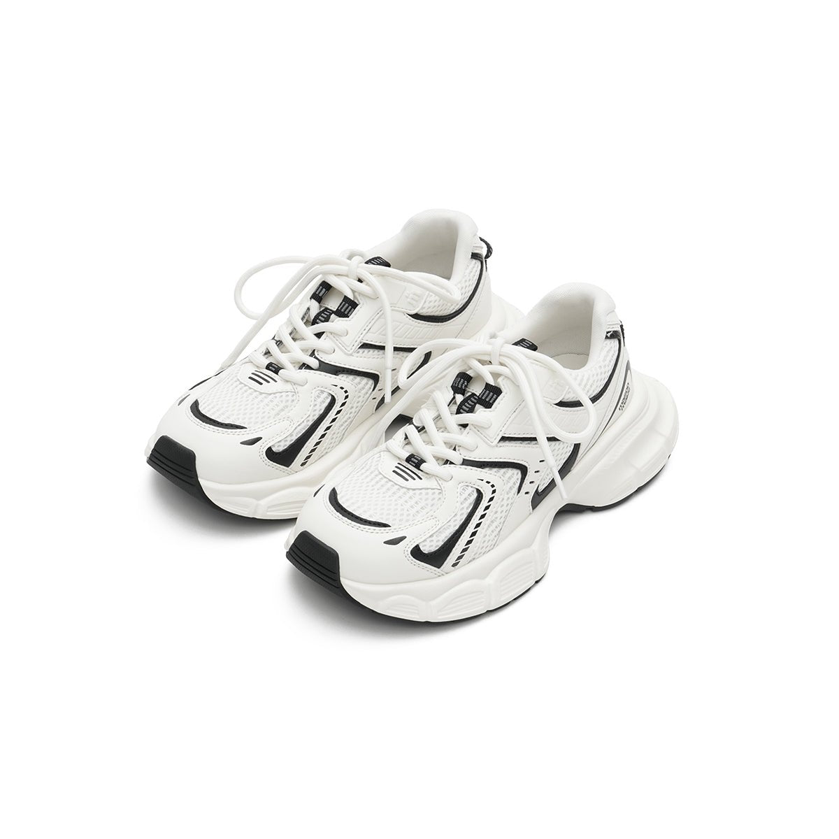 Women's Casually Comfortable Running Shoes – Chunky Technical Mesh Trainers
