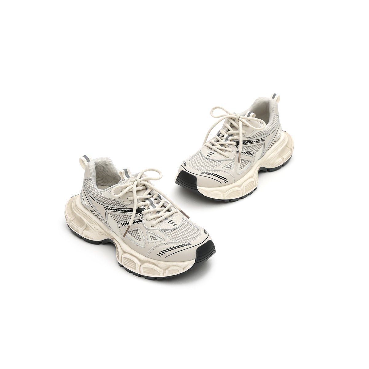 Women's Chunky Streetstyle Platform Sneakers – Technical Mesh