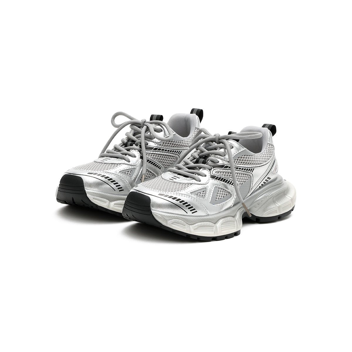 Women's Chunky Streetstyle Platform Sneakers – Technical Mesh