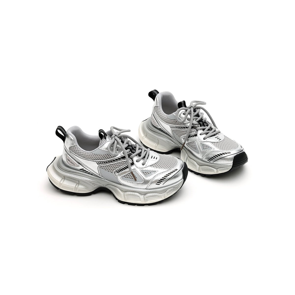 Women's Chunky Streetstyle Platform Sneakers – Technical Mesh