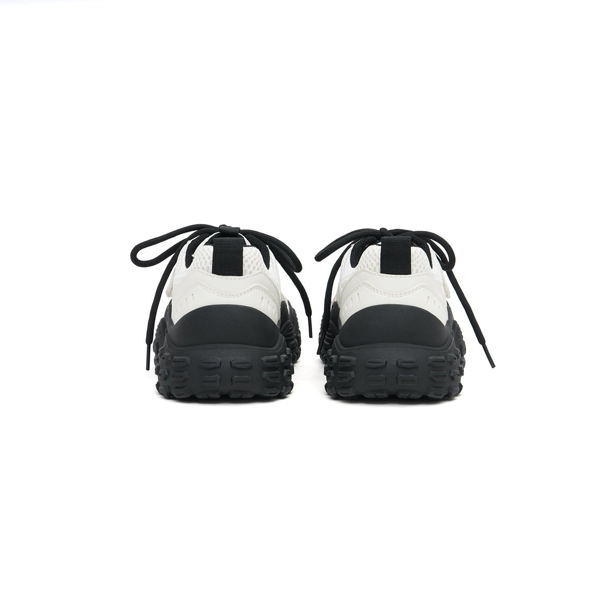 Women's Chunky Wavy Sneakers – Technical Mesh Platform Trainers