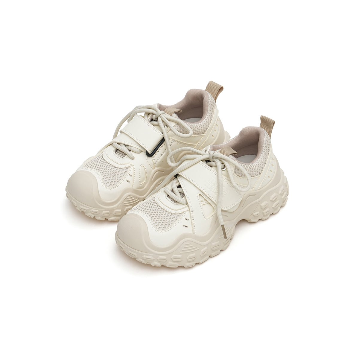 Women's Chunky Wavy Sneakers – Technical Mesh Platform Trainers