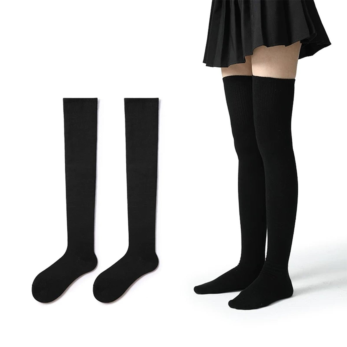 Women's Classic All - Season Long Socks – Multi - Length Knee - High & Over - Knee Styles