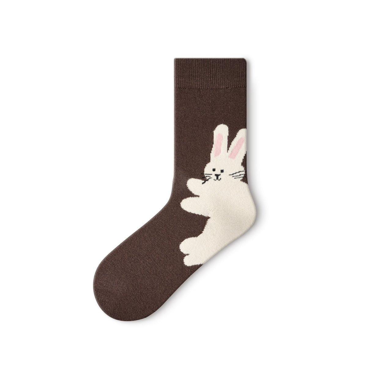 Cozy Winter Animal Wool Mid - Calf Socks – Women's 4 - Pair Cold - Weather Set