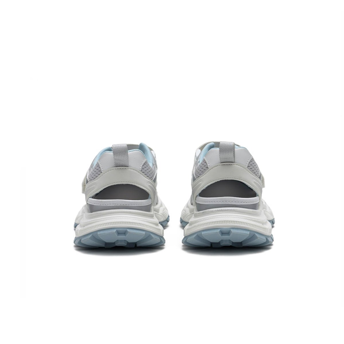 Women's Cutout Mesh Hybrid Sneaker Sandals – Velcro Chunky Platform Shoes