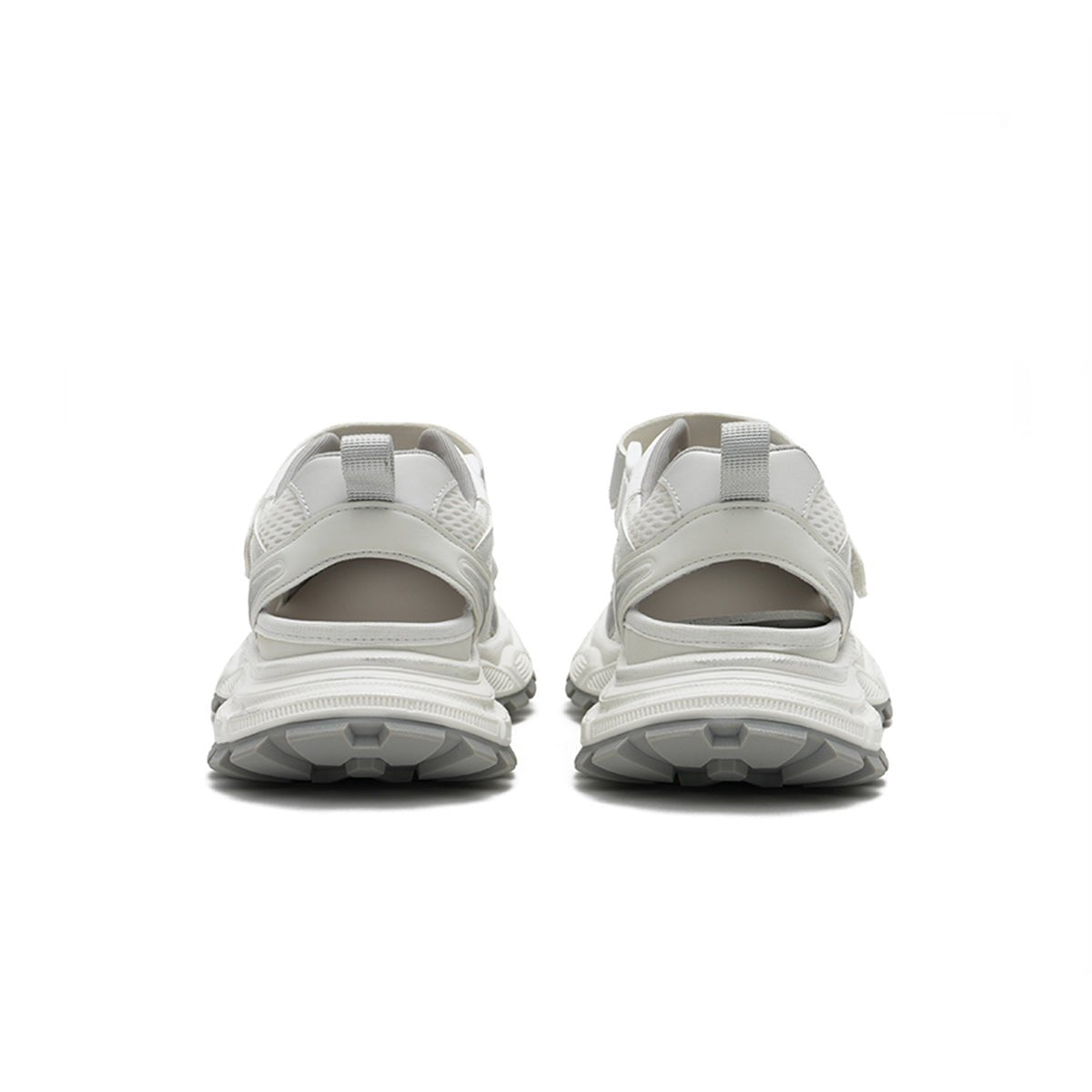 Women's Cutout Mesh Hybrid Sneaker Sandals – Velcro Chunky Platform Shoes