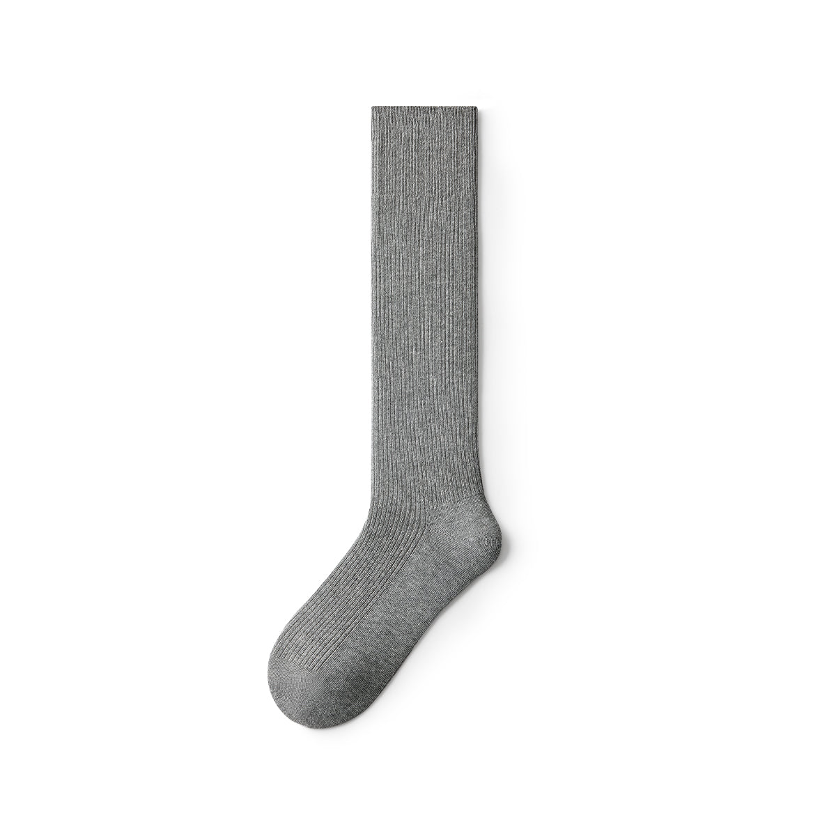 Women's Double - Needle Ribbed Knee - High Socks – 2 - Pair All - Season Solid Color Set