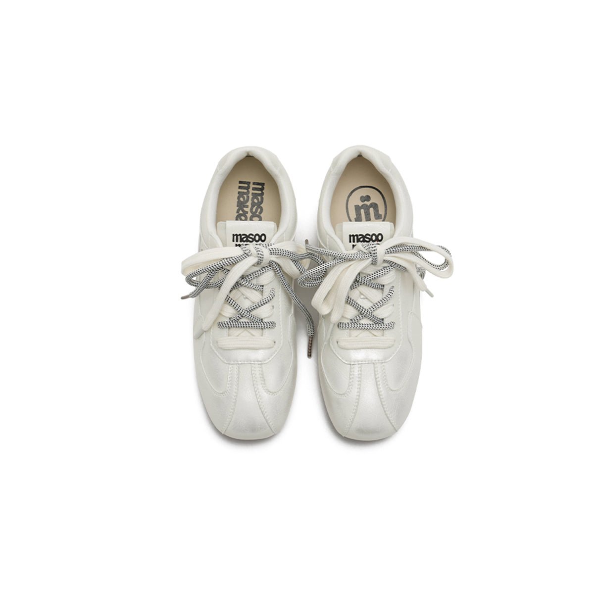 Women's Dual Lace GAT Flat Sneakers – Retro Minimalist Trainer Shoes