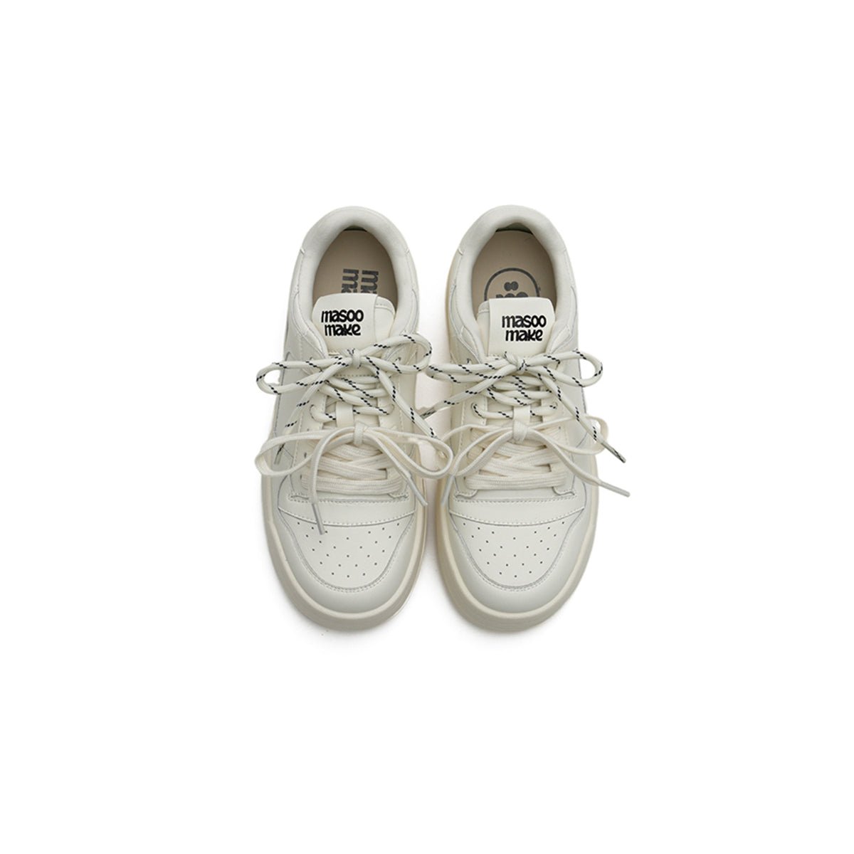 Women's Dual Lace Platform Court Sneakers – Y2K Chunky Retro Shoes