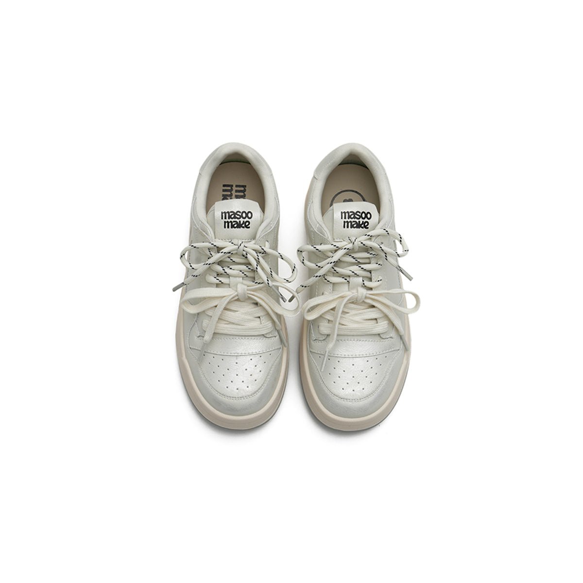 Women's Dual Lace Platform Court Sneakers – Y2K Chunky Retro Shoes