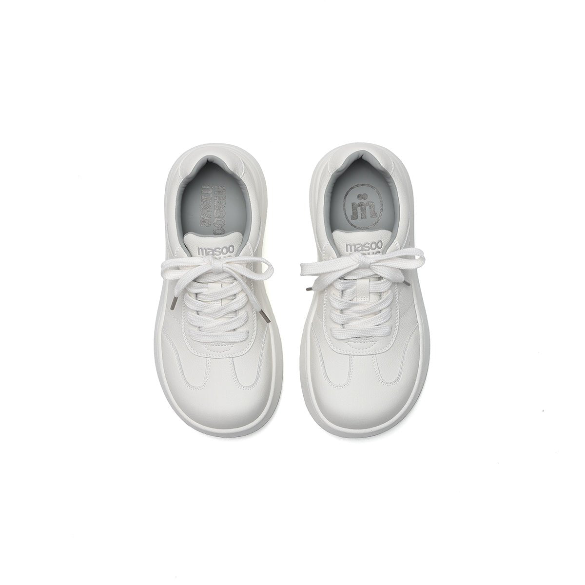 Women's Elevated Leather Platform Sneakers – Gum Sole