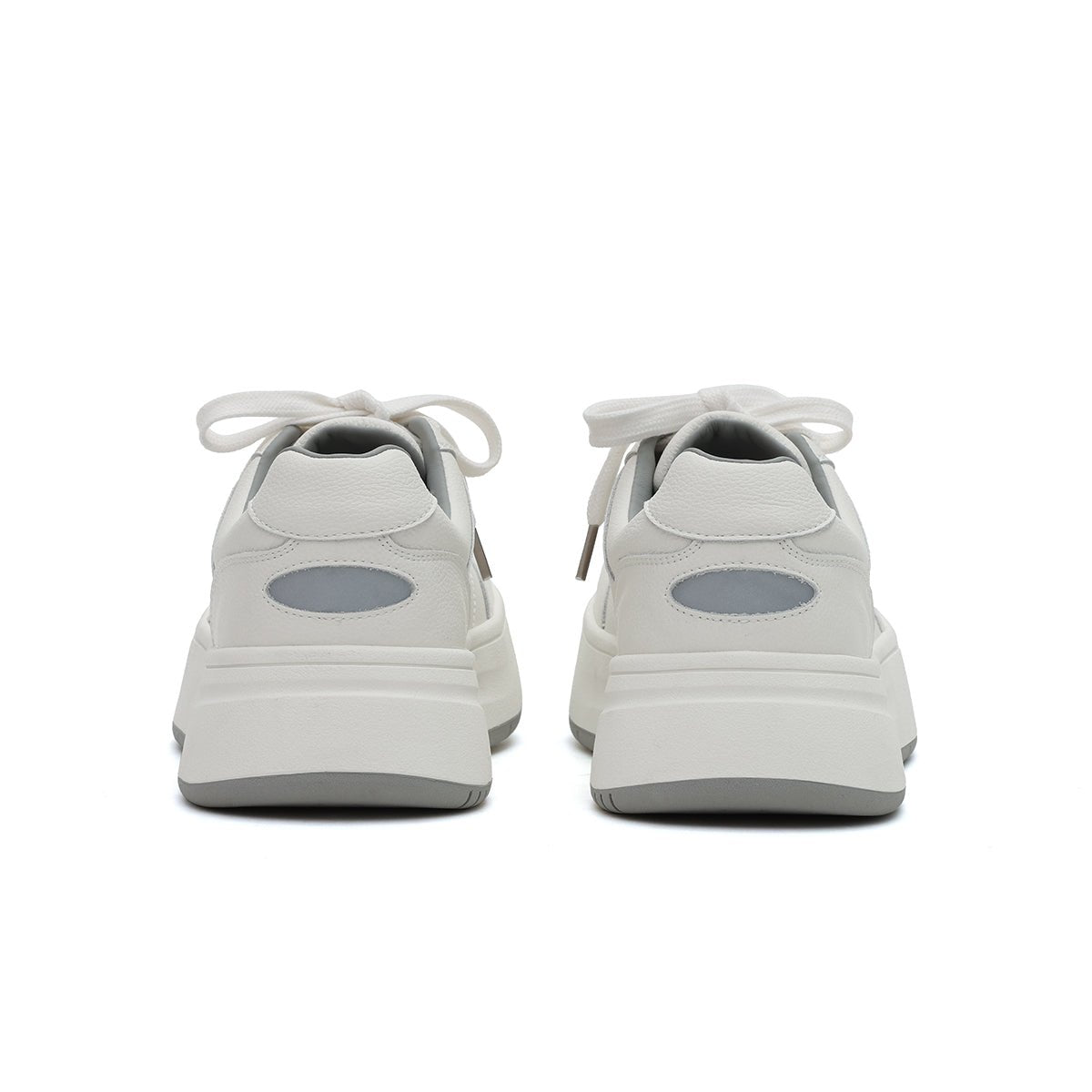 Women's Elevated Leather Platform Sneakers – Gum Sole