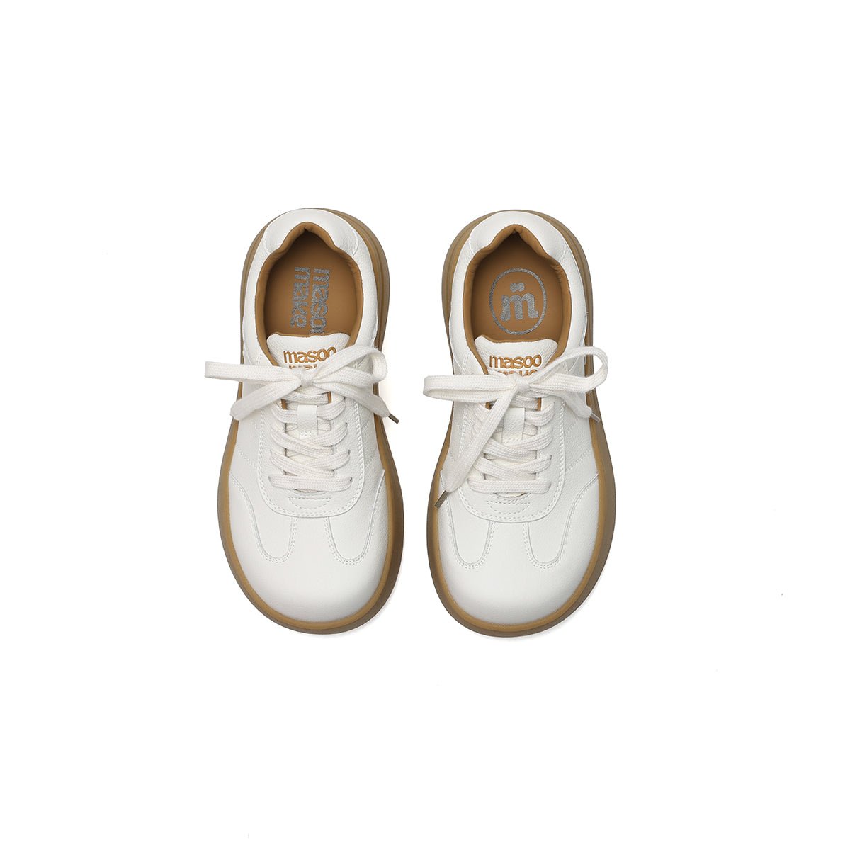 Women's Elevated Leather Platform Sneakers – Gum Sole