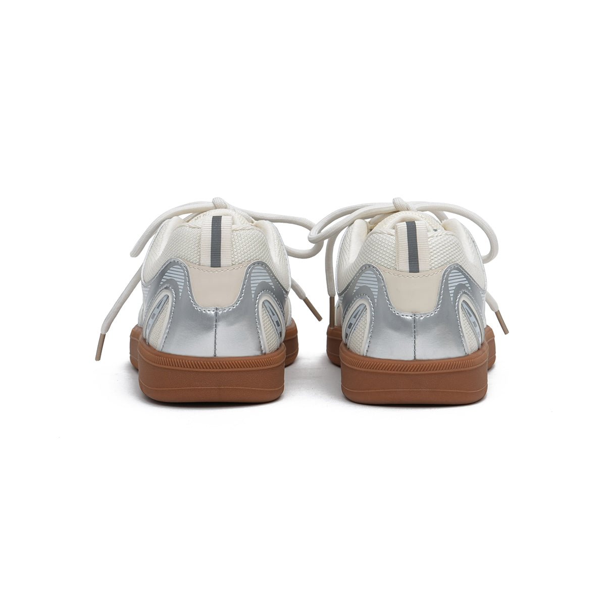 Women’s Flat Technical Mesh Sneakers – Graphic Panel Trainers