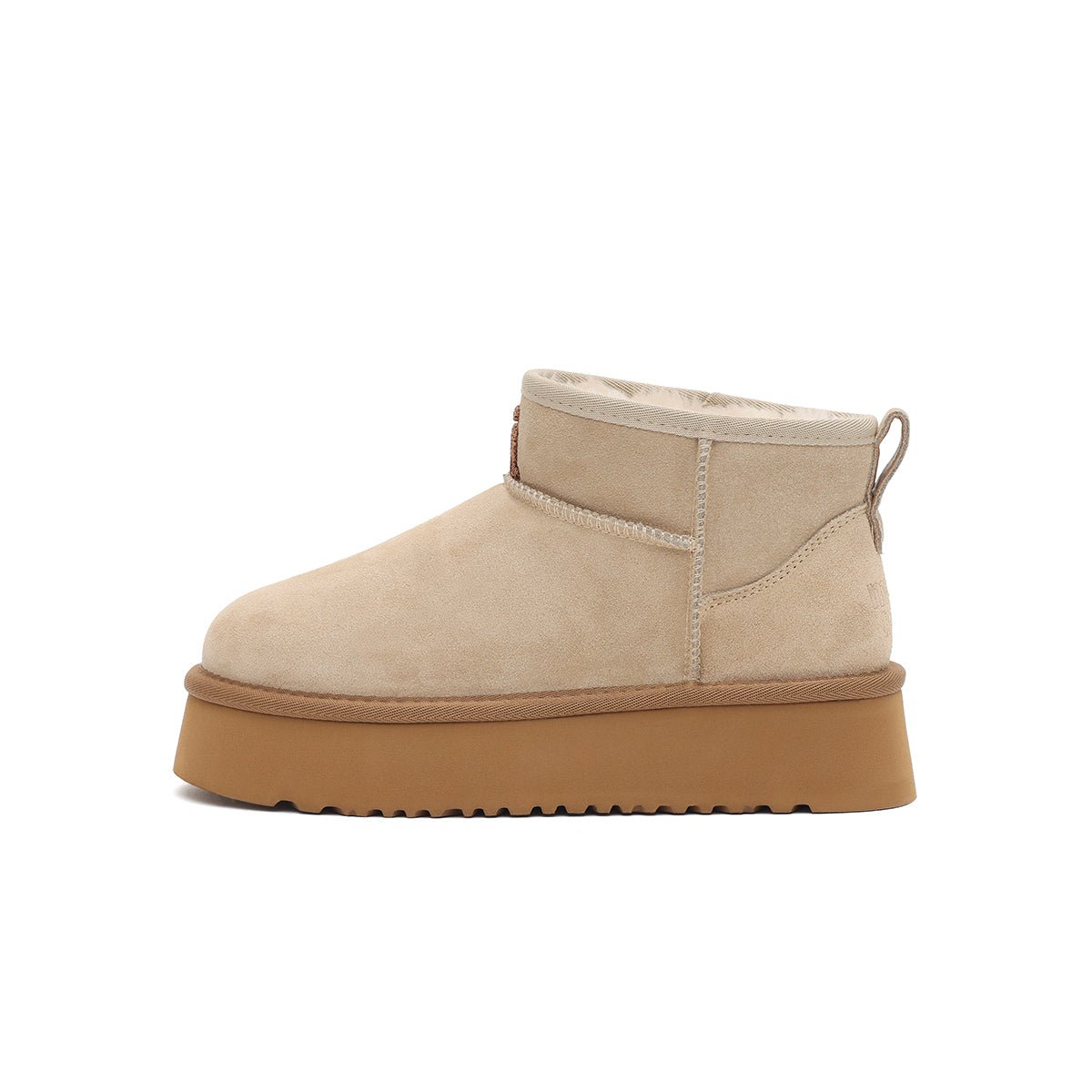 Women’s Fleece - Lined Ankle Snow Boots – Platform Suede Booties