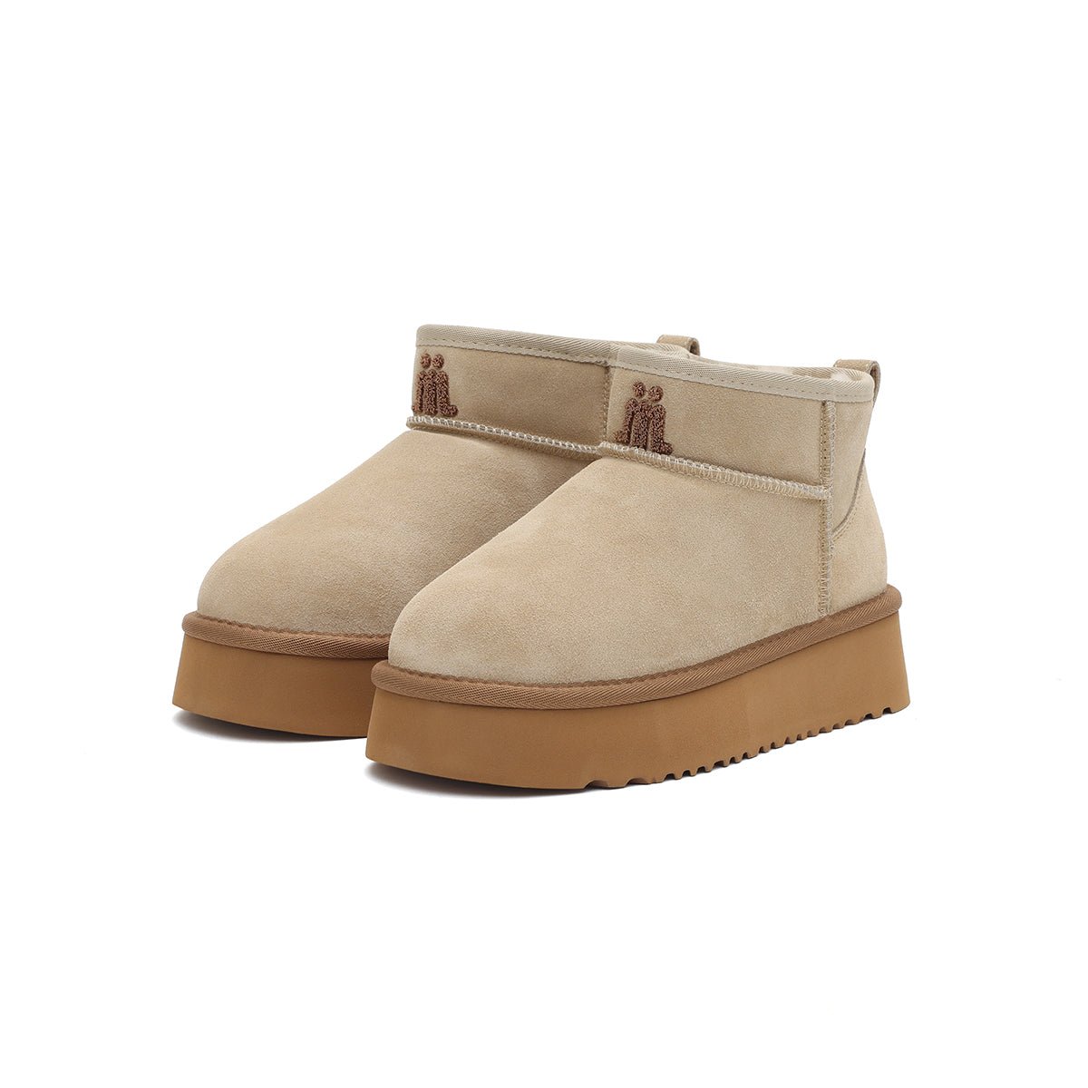 Women’s Fleece - Lined Ankle Snow Boots – Platform Suede Booties
