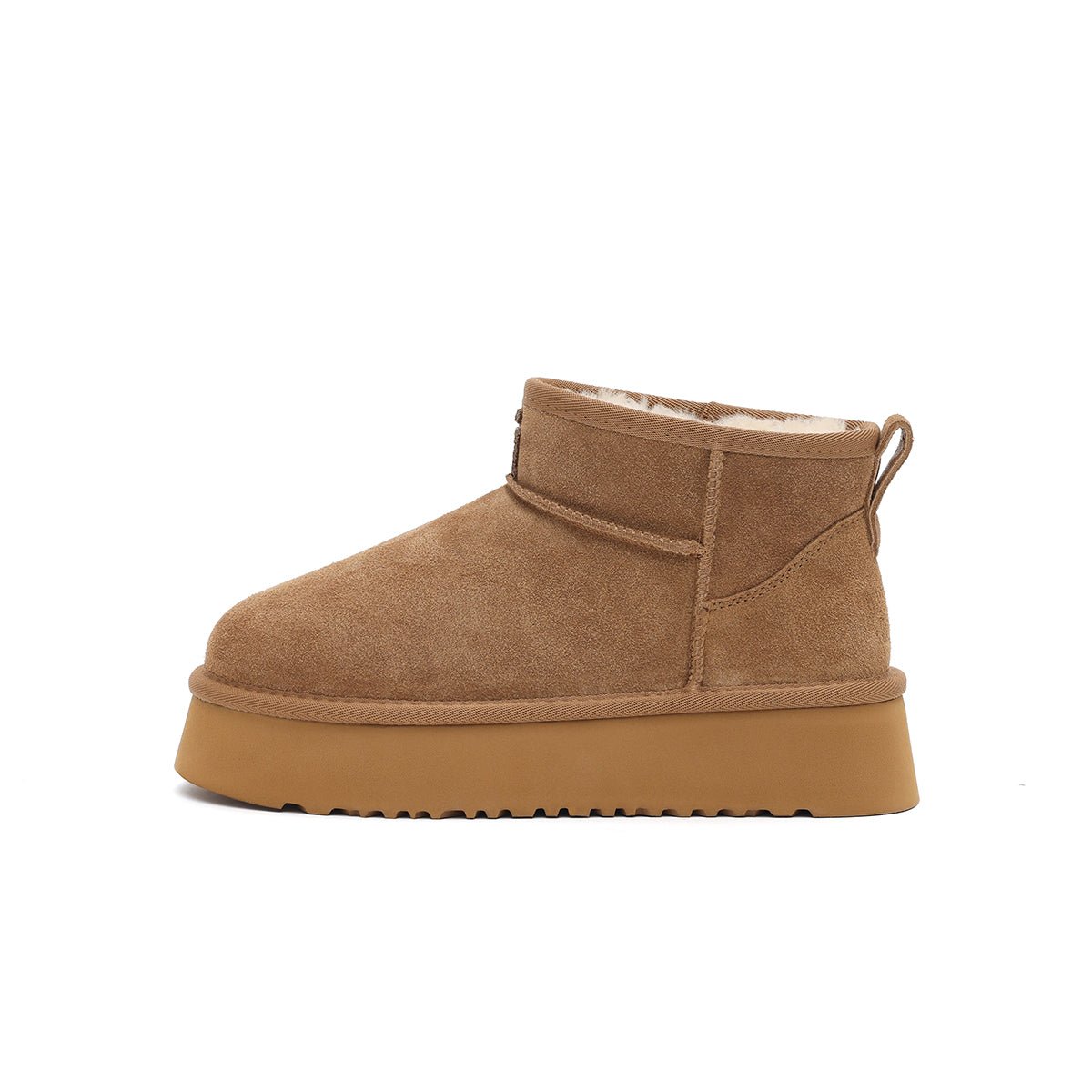 Women’s Fleece - Lined Ankle Snow Boots – Platform Suede Booties