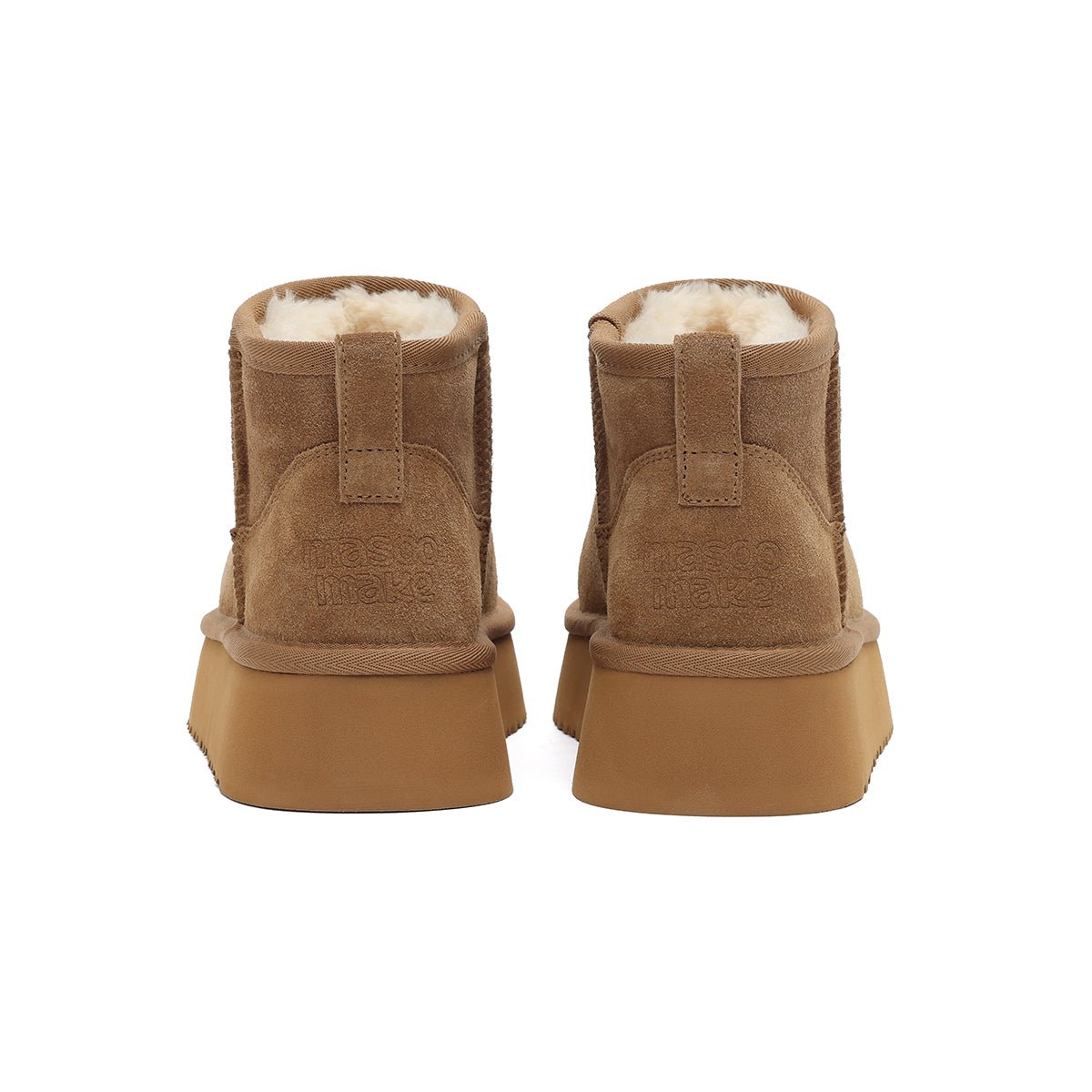 Women’s Fleece - Lined Ankle Snow Boots – Platform Suede Booties