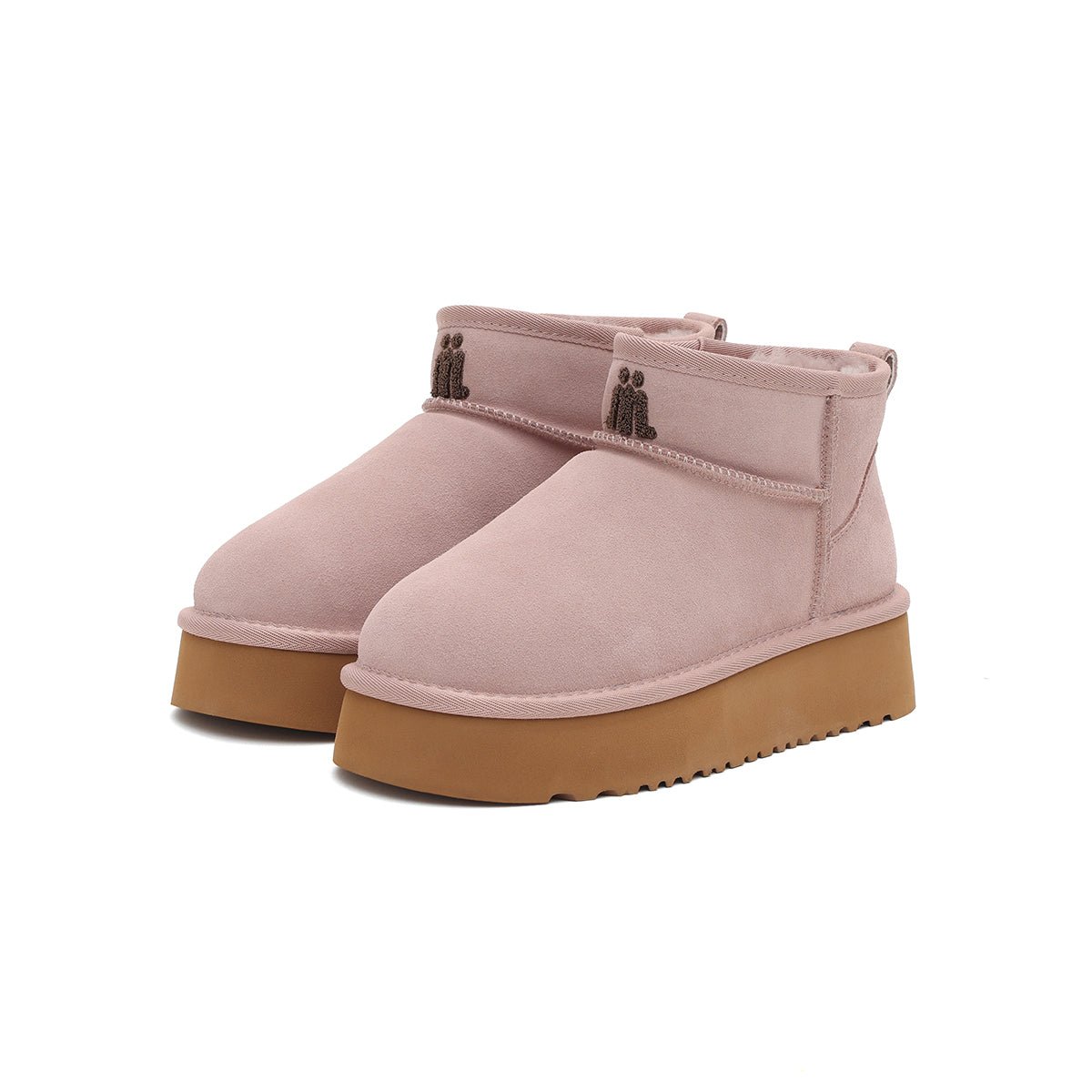 Women’s Fleece - Lined Ankle Snow Boots – Platform Suede Booties