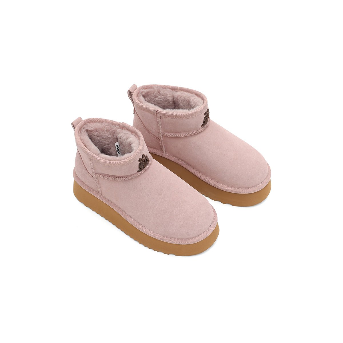 Women’s Fleece - Lined Ankle Snow Boots – Platform Suede Booties