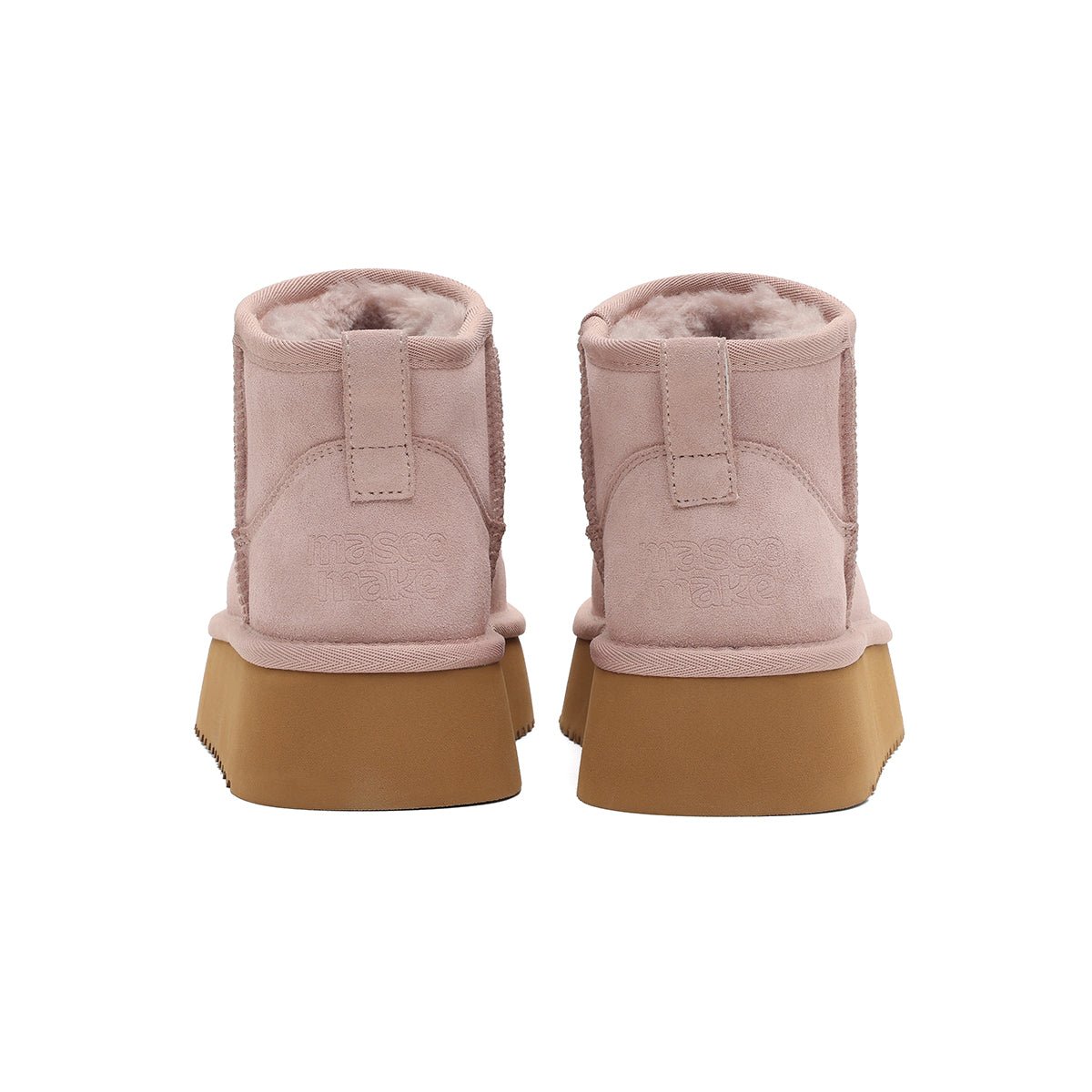 Women’s Fleece - Lined Ankle Snow Boots – Platform Suede Booties