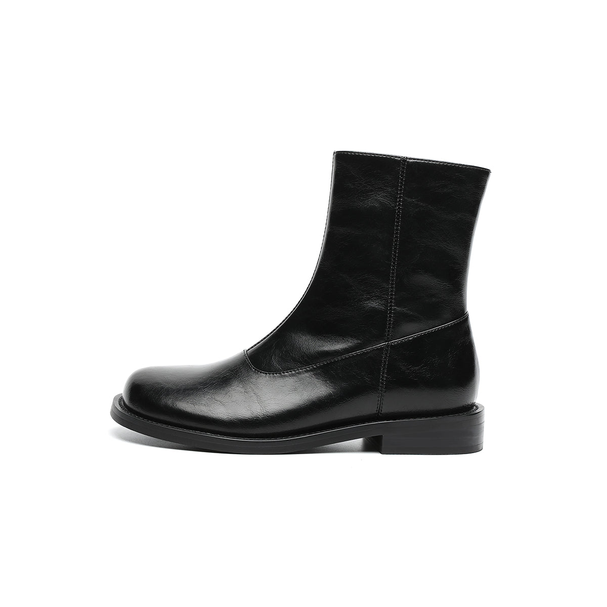 Women's Fleece-Lined Leather Mid-Calf Boots