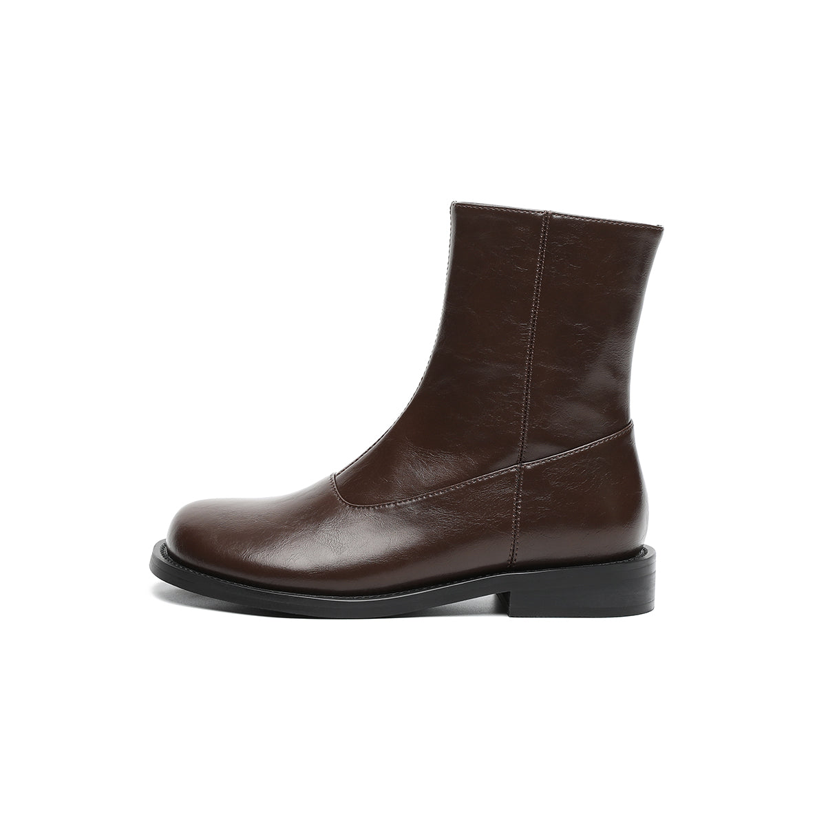 Women's Fleece-Lined Leather Mid-Calf Boots