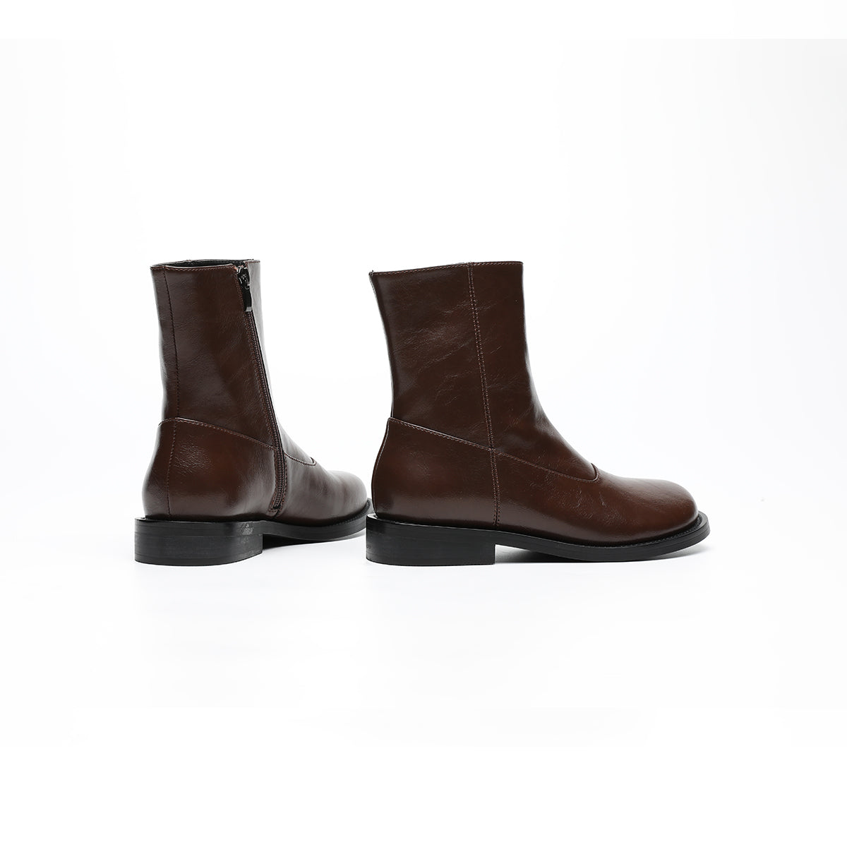 Women's Fleece-Lined Leather Mid-Calf Boots