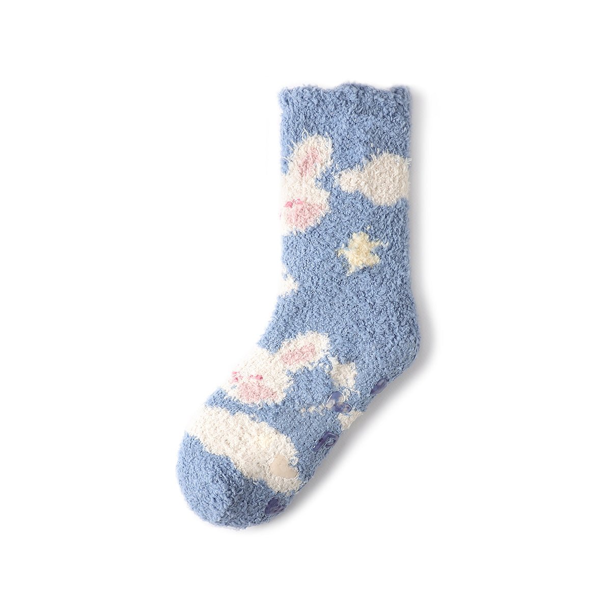 Women's Healing Cute Coral Velvet Mid - Calf Socks – 3 - Pair Autumn & Winter Set