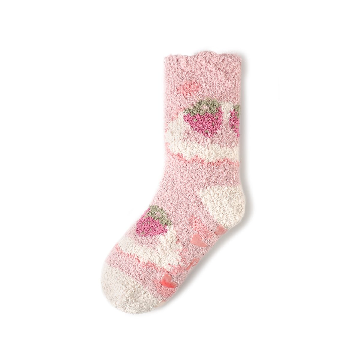 Women's Healing Cute Coral Velvet Mid - Calf Socks – 3 - Pair Autumn & Winter Set