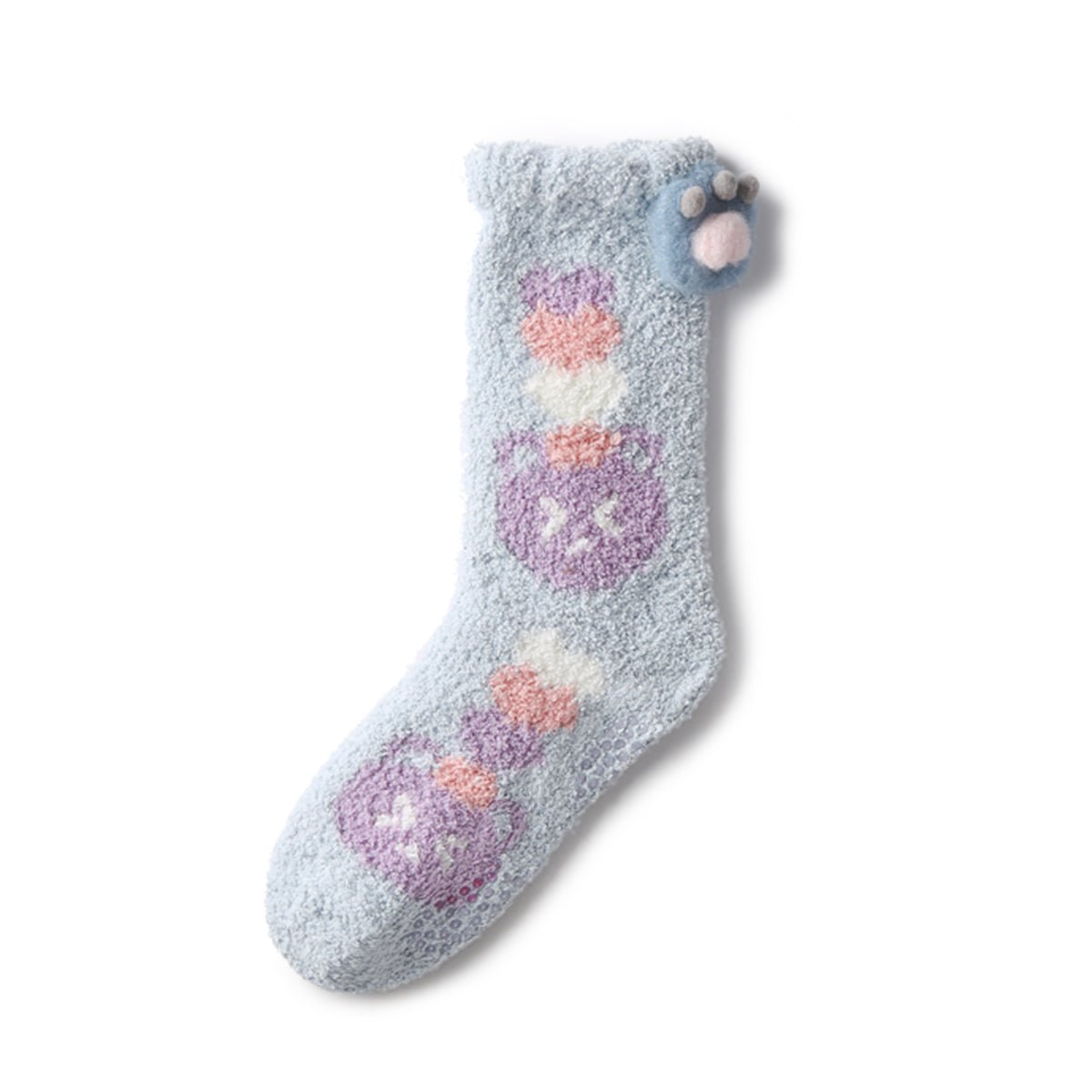 Women's Healing Cute Coral Velvet Mid - Calf Socks – 3 - Pair Autumn & Winter Set