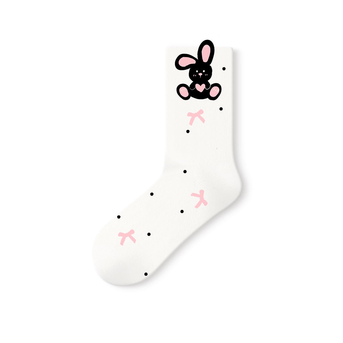 Women's Kawaii Animal Character Mid - Calf Socks - 5 Pair All - Season Set