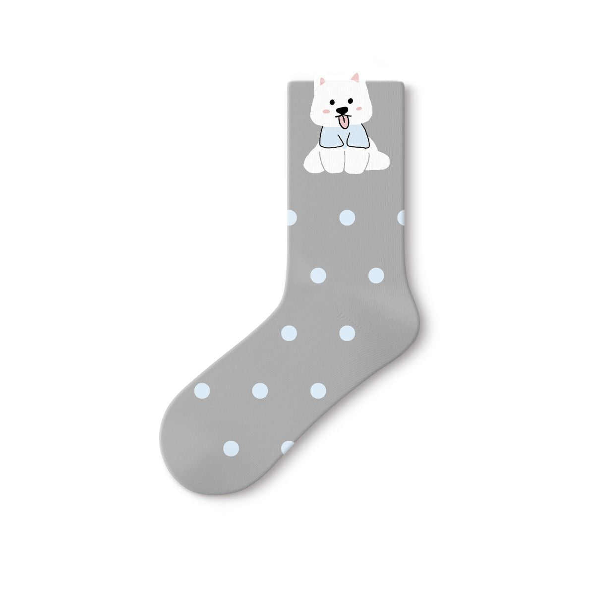 Women's Kawaii Animal Character Mid - Calf Socks - 5 Pair All - Season Set