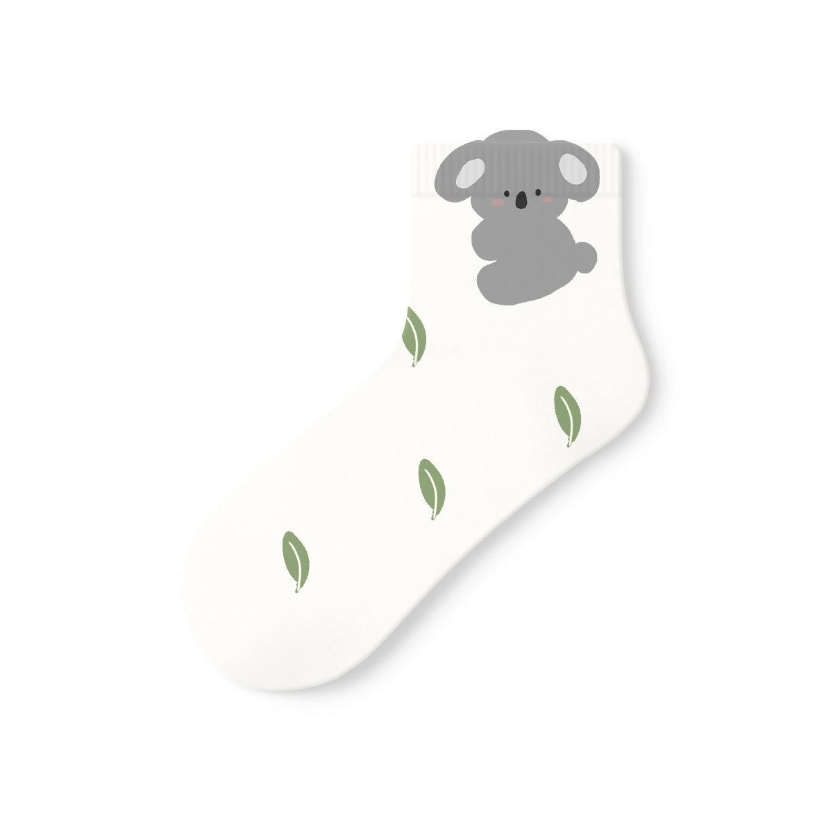 Women's Kawaii Animal Character Short Ankle Socks - 5 Pair Summer Set