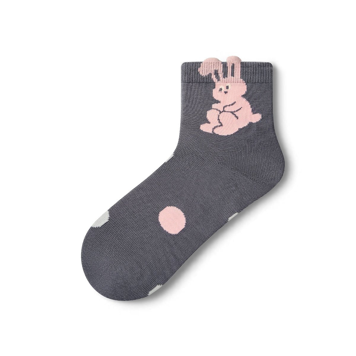 Women's Kawaii Character Short Ankle Socks - 5 Pair Summer Set