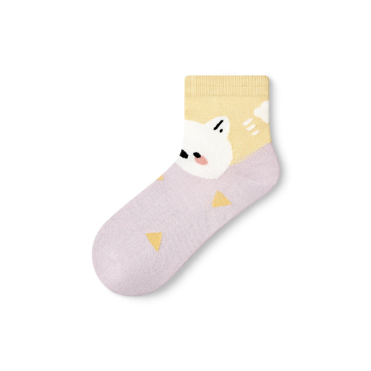Women's Kawaii Pet Character Short Ankle Socks - 5 Pair Summer Set