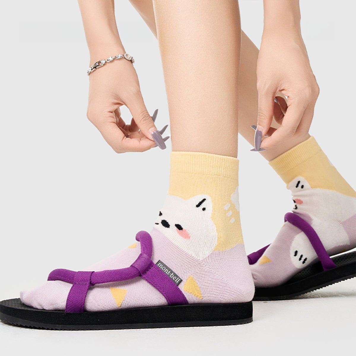 Women's Kawaii Pet Character Short Ankle Socks - 5 Pair Summer Set