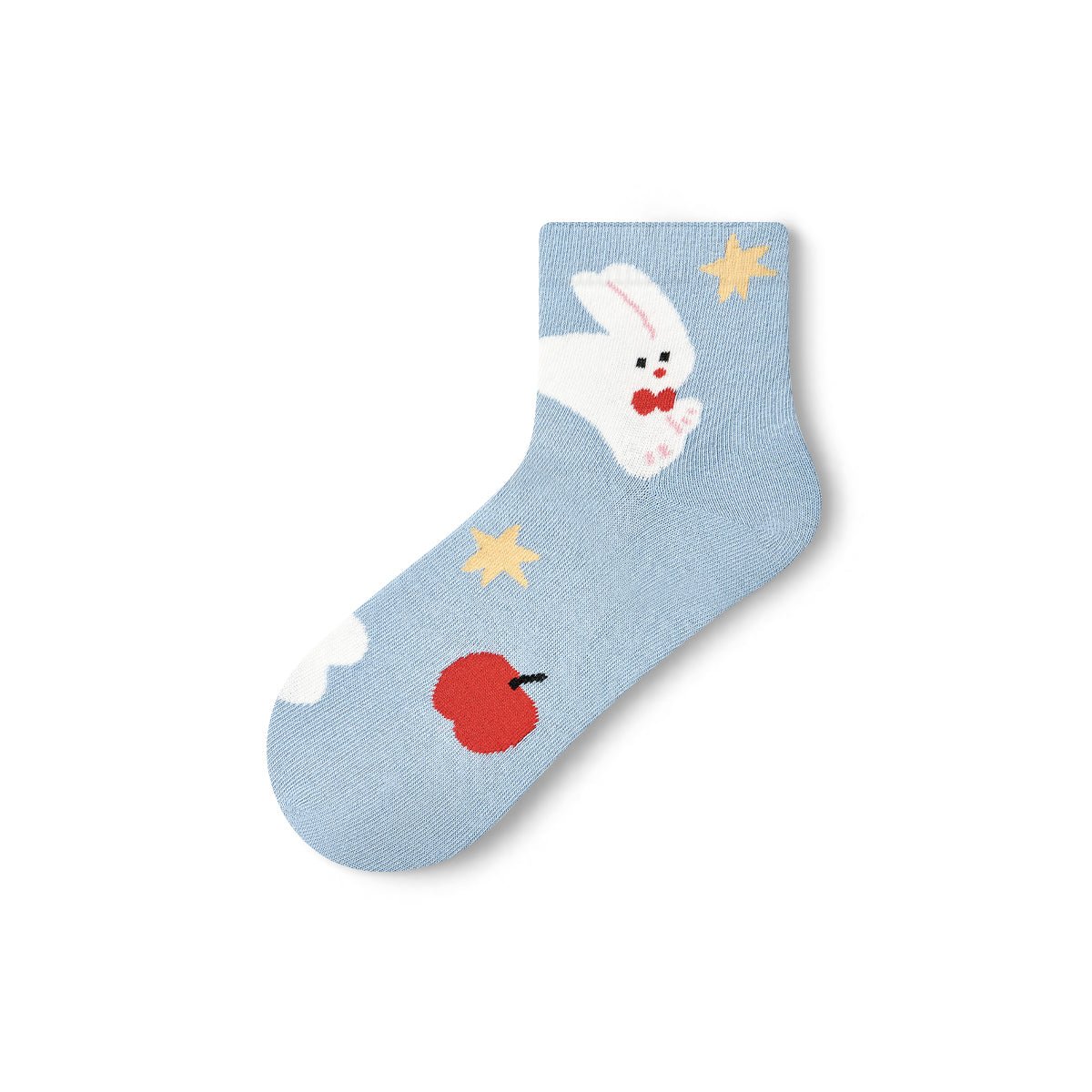 Women's Kawaii Pet Character Short Ankle Socks - 5 Pair Summer Set