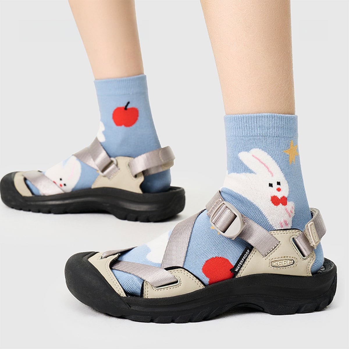 Women's Kawaii Pet Character Short Ankle Socks - 5 Pair Summer Set