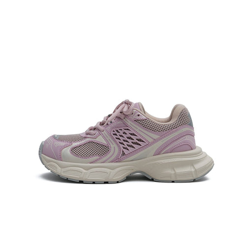 Women's Mesh Chunky Athletic Sneakers – Lavender Platform Trainers