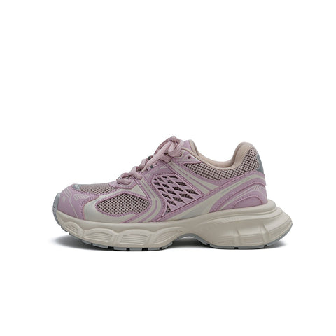 Women's Mesh Chunky Athletic Sneakers – Lavender Platform Trainers