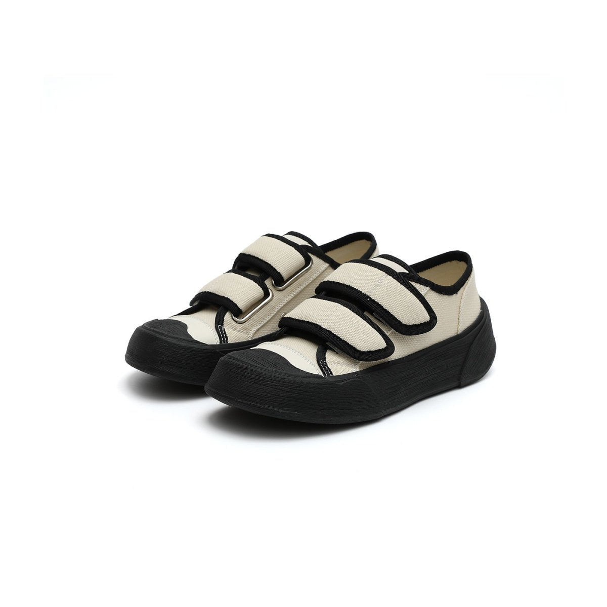 Women's Platform Canvas Velcro Sneakers